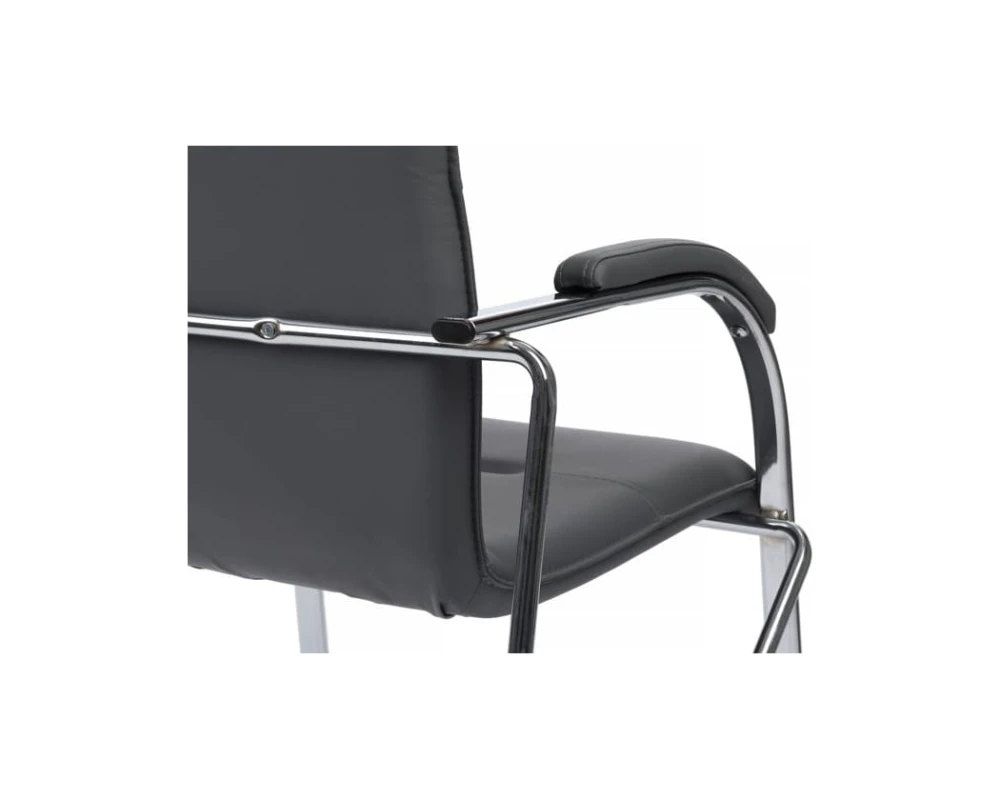Стул Самба с мягкими подлокотниками SMB-01H Хром гальв.