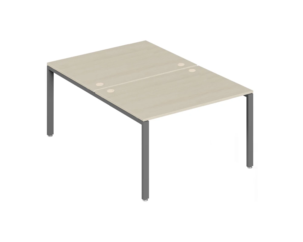 Бенч-система на 2 места 120x147x75 Тренд Метал / Trend Metal Дуб феррара/Антрацит