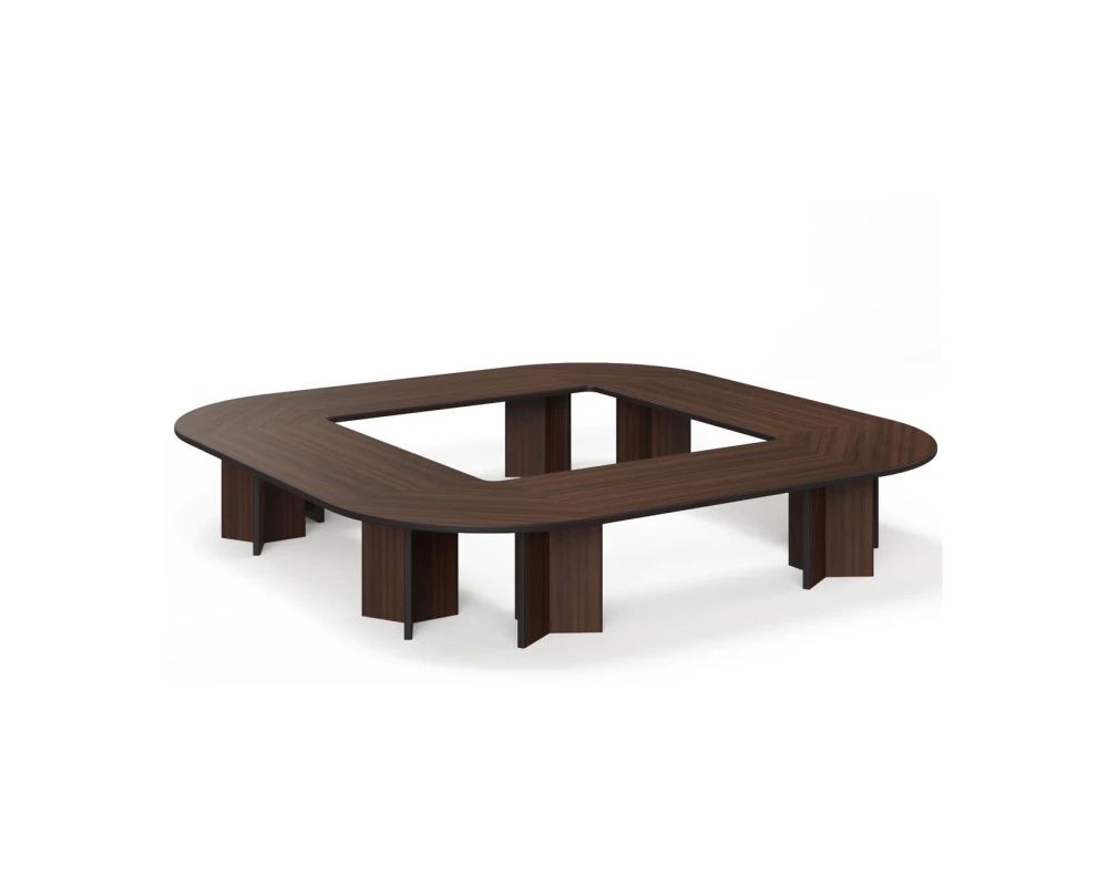 Стол для переговоров 416x416x75 Legno Орех