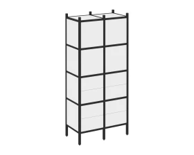 Прямой стеллаж L-04 862x446x1869 Лофт / Loft images