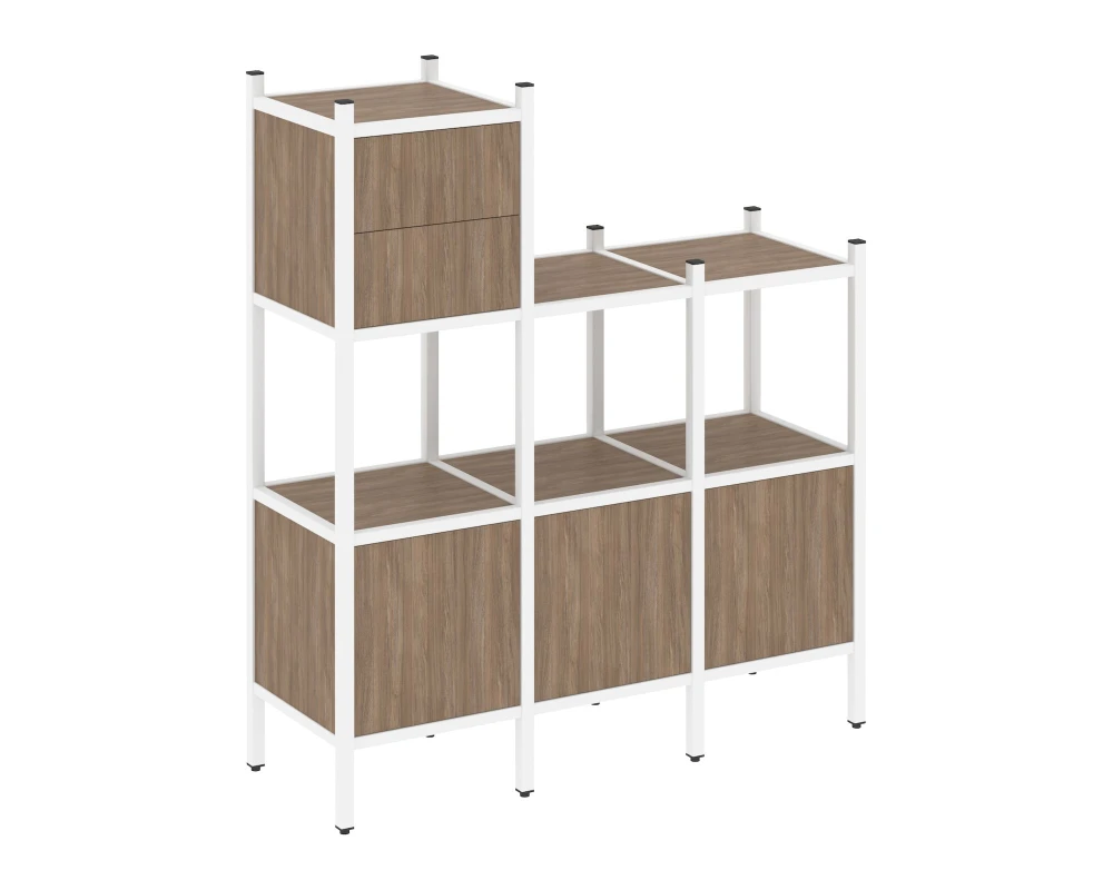 Прямой стеллаж L-13 1278x446x1458 Лофт / Loft