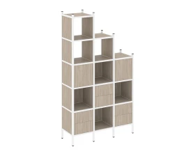 Прямой стеллаж L-22 1278x446x2280 Лофт / Loft images