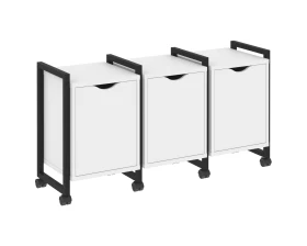 Тумба на колесных опорах наборная. Вариант №5 1440х460х767 Лофт / Loft images