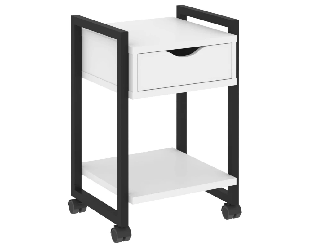 Тумба на колесных опорах с ящиком и полкой 500х460х767 Лофт / Loft