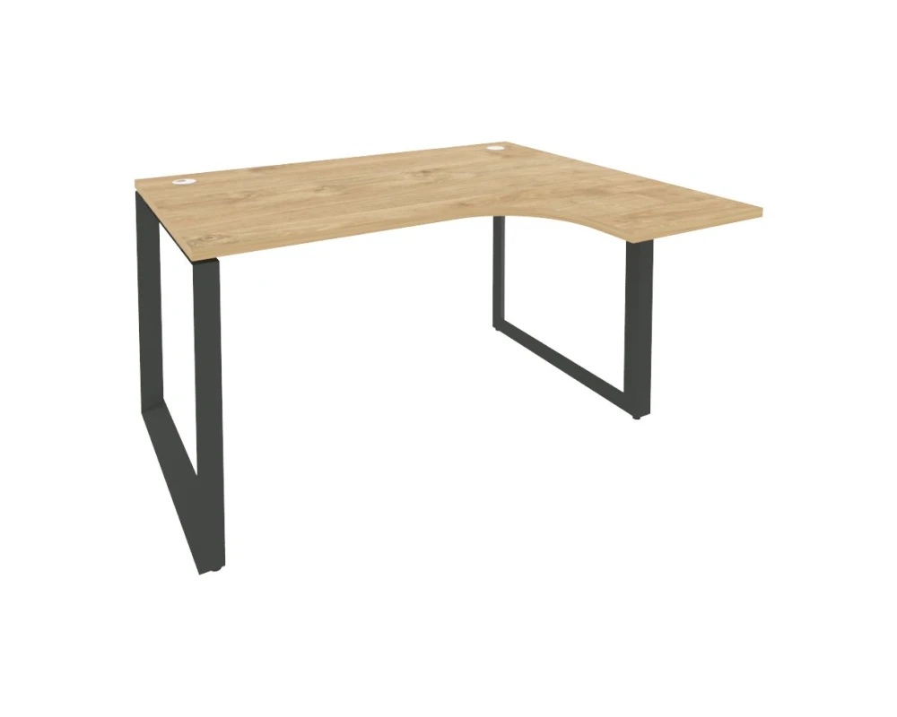 Стол эргономичный правый на О-образном м/к 1380x1180x750 (800/460) Оникс / Onix