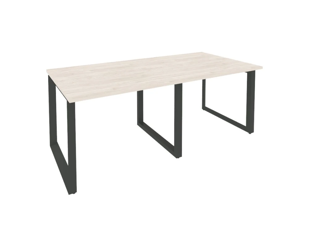 Стол переговорный (2 столешницы) на О-образном м/к 1960x980x750 Оникс / Onix