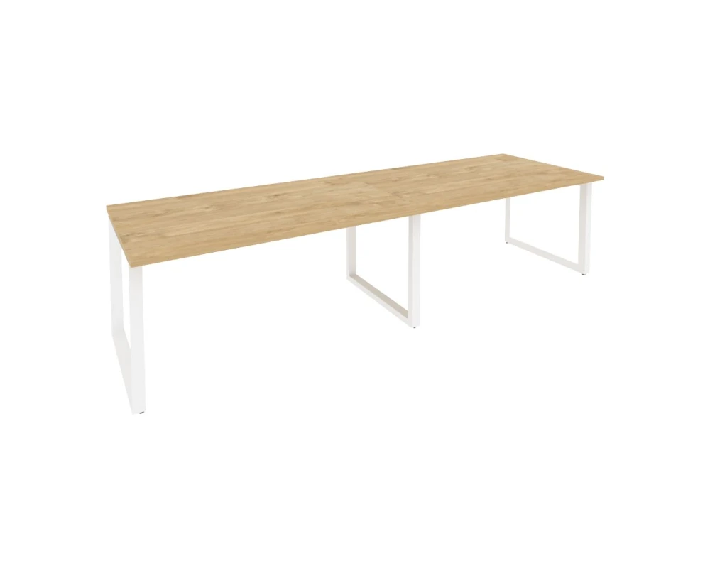 Стол переговорный (2 столешницы) на О-образном м/к 3160x980x750 Оникс / Onix