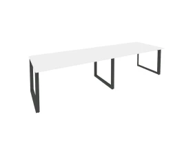 Стол переговорный (2 столешницы) на О-образном м/к 3160x980x750 Оникс / Onix images