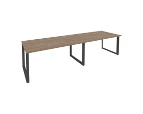 Стол переговорный (2 столешницы) на О-образном м/к 3160x980x750 Оникс / Onix images