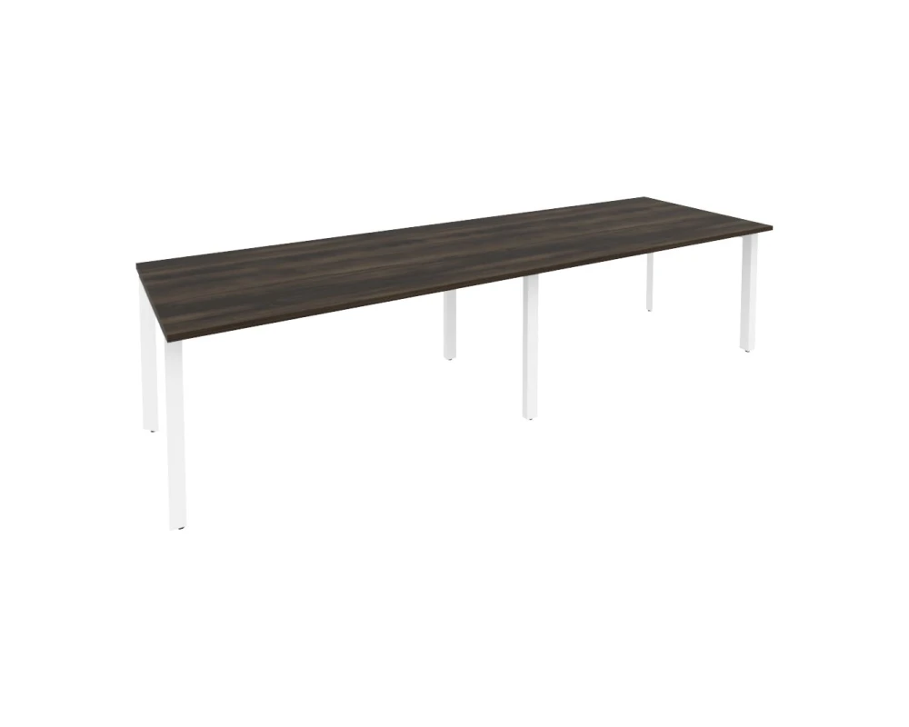 Стол переговорный (2 столешницы) на П-образном м/к 3160x980x750 Оникс / Onix