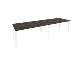 Стол переговорный (2 столешницы) на П-образном м/к 3160x980x750 Оникс / Onix images