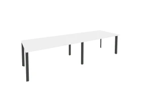 Стол переговорный (2 столешницы) на П-образном м/к 3160x980x750 Оникс / Onix images