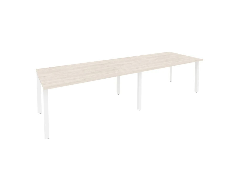 Стол переговорный (2 столешницы) на П-образном м/к 3160x980x750 Оникс / Onix