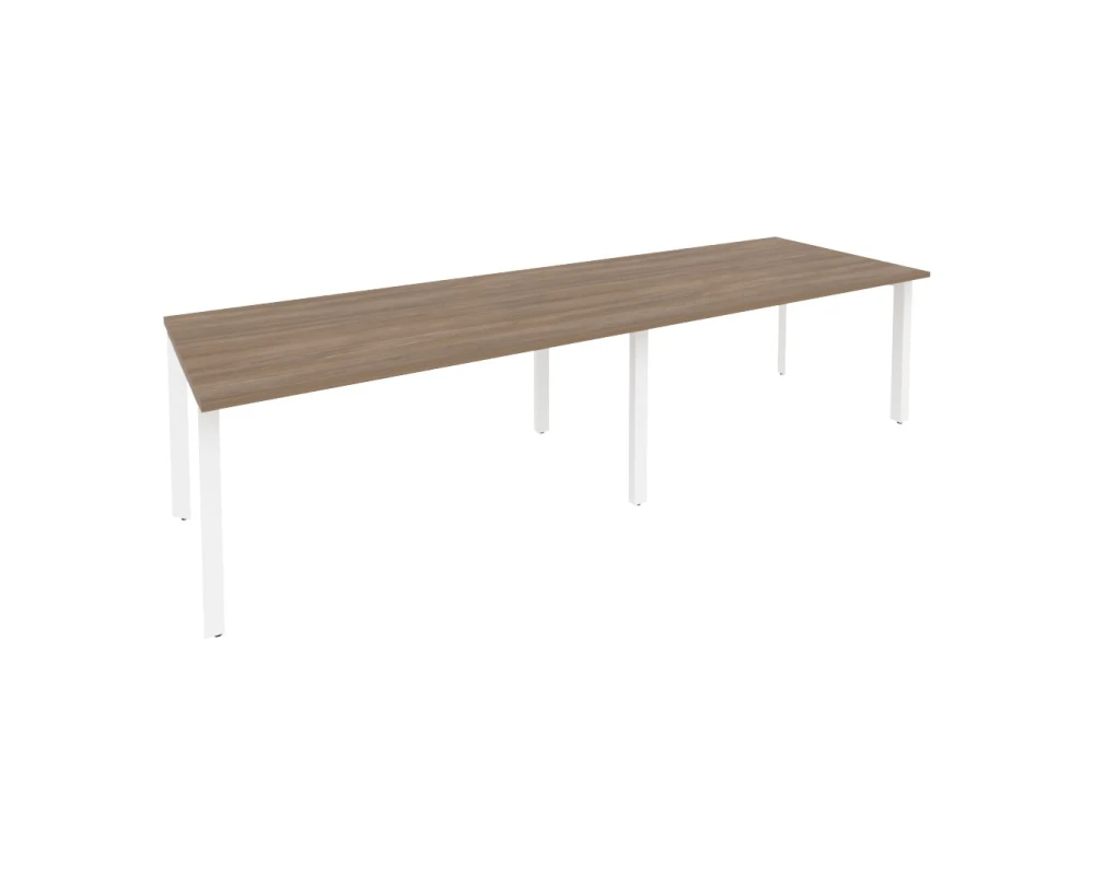 Стол переговорный (2 столешницы) на П-образном м/к 3160x980x750 Оникс / Onix