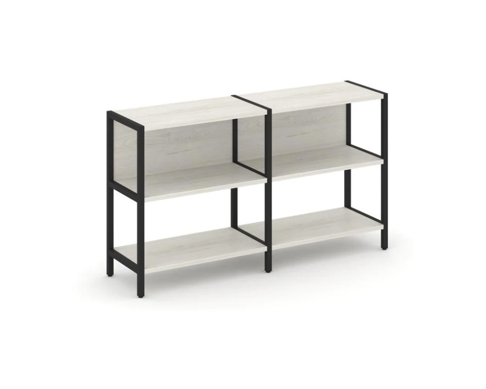 Двухсекционный стеллаж двухярусный 1590х400х879 Шелф Систем / Shelf System