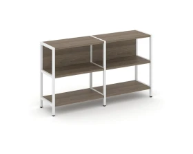 Двухсекционный стеллаж двухярусный 1590х400х879 Шелф Систем / Shelf System images