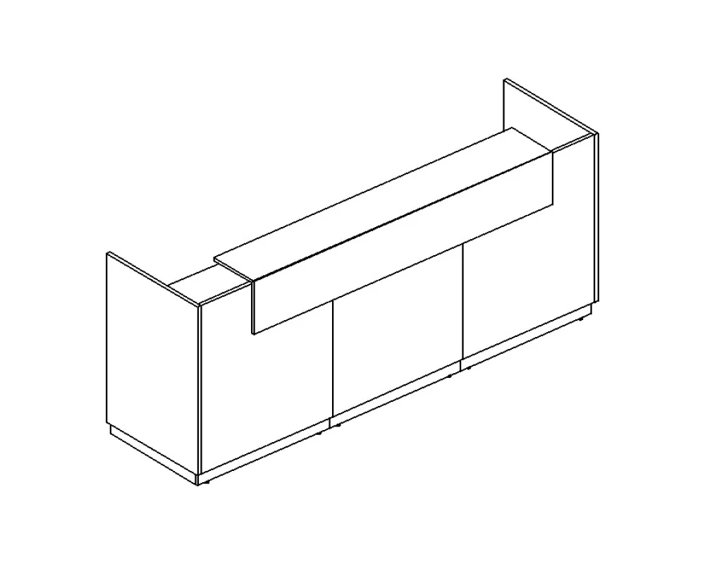 Стойка ресепшн прямая 275x73x115 A4
