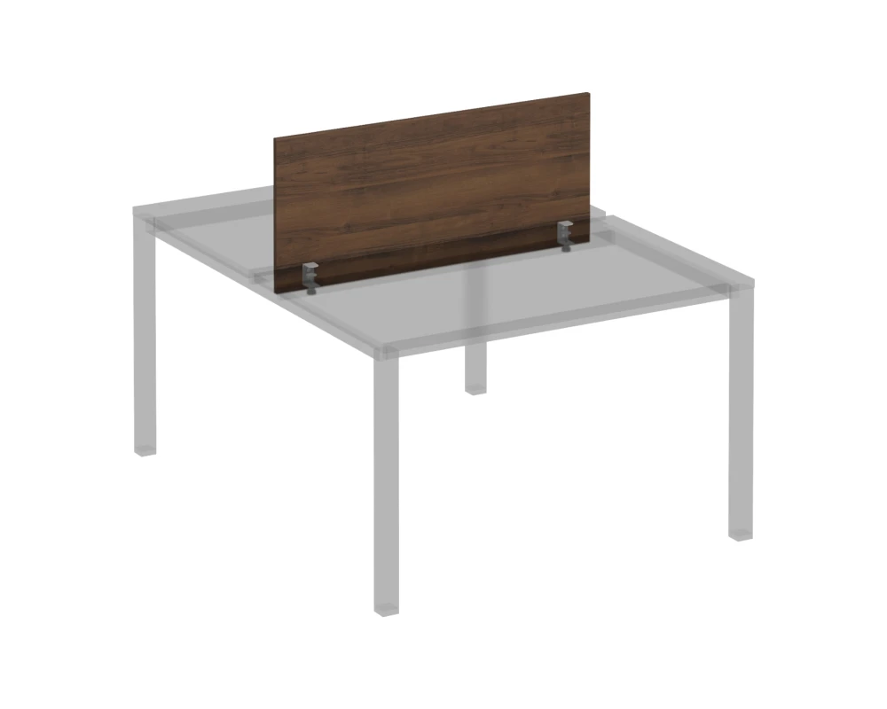 Экран для рабочей станции 120 на сером металлокаркасе Комфорт КФ