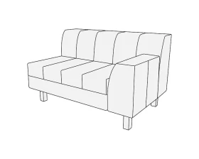 Модуль 2-х мест. с лев./прав. подл-ком Лима images