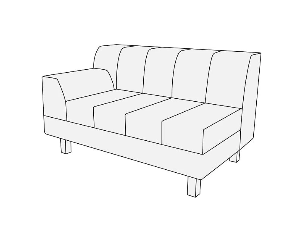 Модуль 2-х мест. с лев./прав. подл-ком Лима