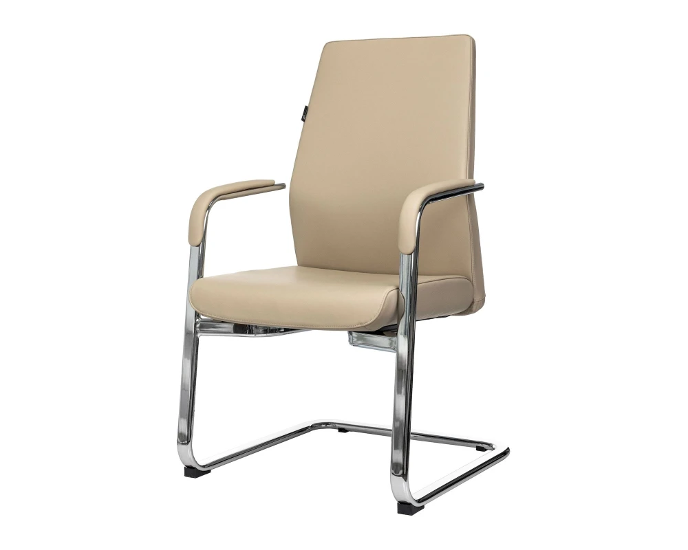 Кресло Бюрократ ДЖОНС-ЛОУ-В / JONS-LOW-V Натуральная кожа, Бежевый