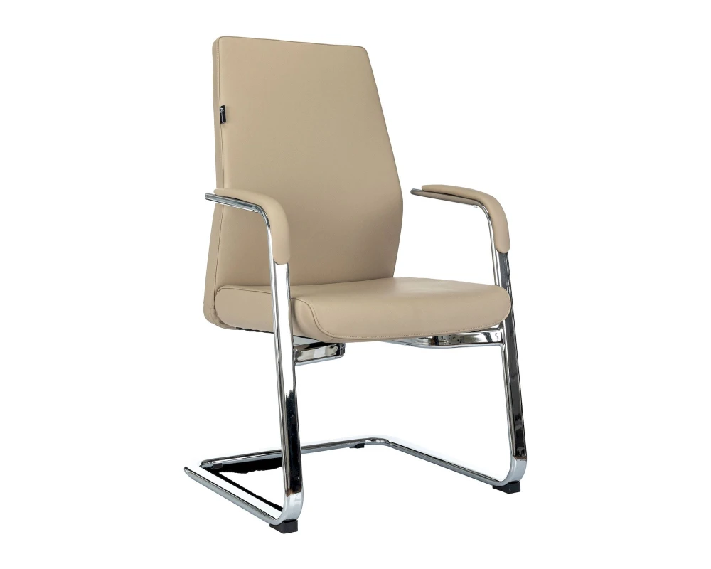 Кресло Бюрократ ДЖОНС-ЛОУ-В / JONS-LOW-V Натуральная кожа, Бежевый