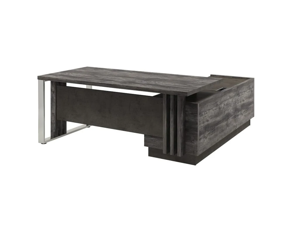 Стол руководителя с опорной тумбой и металлической опорой Z-418л.1000* Вестар / Vestar