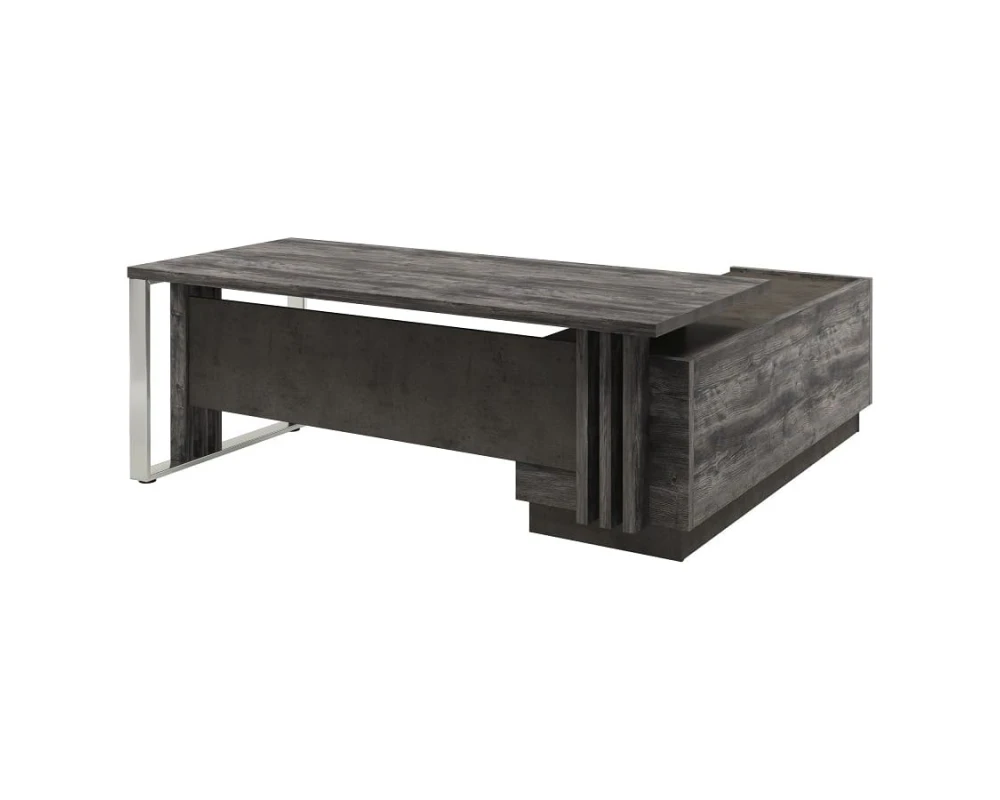 Стол руководителя с опорной тумбой и металлической опорой Z-420л.0000 Вестар / Vestar