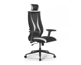 Кресло ErgoLife S 10 B2-170D M09.B11.G18.W02 Сетка/Экокожа, Черный/Белый images